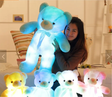 Hot Sell Creative Light Up LED Colorful Teddy